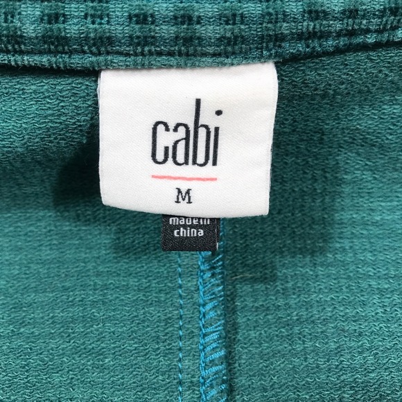 CAbi Equestrian Jacket Women M Green Double Breasted Military Cotton Blend Retro - Picture 10 of 13